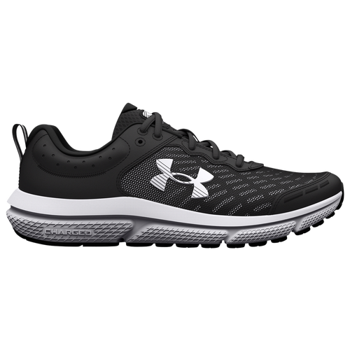 

Under Armour Boys Under Armour Assert 10 Wide - Boys' Grade School Running Shoes Black/White/White Size 6.0