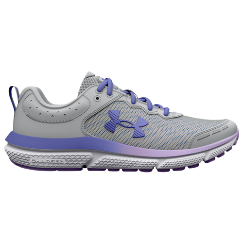 

Under Armour Girls Under Armour Assert 10 - Girls' Grade School Running Shoes Mod Gray/Nebula Purple/Baja Blue Size 4.0