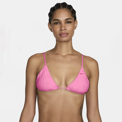 Women's - Nike Retro Flow Tie String Bikini Top - Pink/Pink