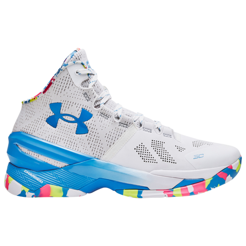 

Under Armour Mens Under Armour Curry Two - Mens Basketball Shoes White/Mojo Pink/Electric Blue Size 10.0