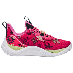 Girls' Grade School - Under Armour Curry 10 - Pink/Black