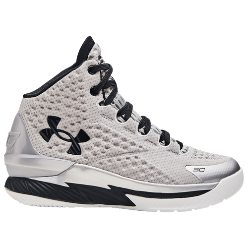 

Under Armour Boys Under Armour Curry 1 Black History Month - Boys' Preschool Basketball Shoes Silver/Black Size 11.0