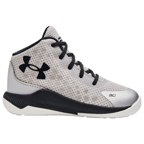 Under Armour Kids Boys Curry 1 Black History Month In Silver