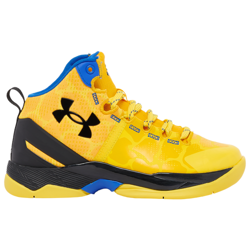 Under armour curry hot sale 2 yellow kids