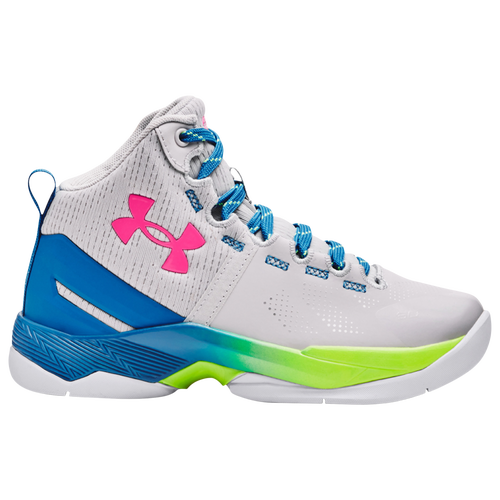 Under Armour Kids' Boys  Curry 2 In White/blue/grey
