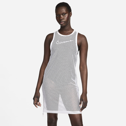 Women's - Nike Mesh Cover-Up Dress  - White/White