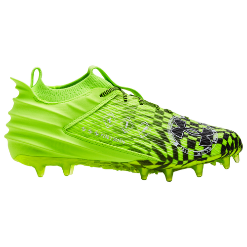 Under Armour Mens Blur Smoke 2.0 Mc In Lime Surge/white/black