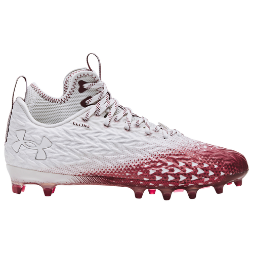 Under Armour Mens  Spotlight Clone 3.0 Mc In White/cardinal/cardinal