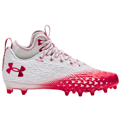 

Under Armour Mens Under Armour Spotlight Clone 3.0 MC - Mens Running Shoes White/Red/Red Size 11.5