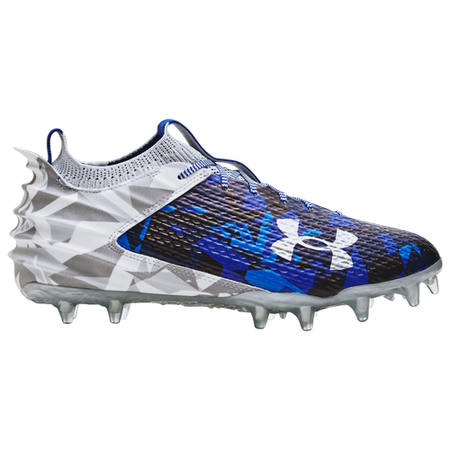 

Under Armour Mens Under Armour Blur Smoke 2.0 MC - Mens Football Shoes White/Red/Royal Size 12.0