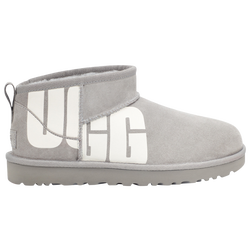 Women's - UGG Classic Ultra Mini Chopd - Cobble/White/Grey