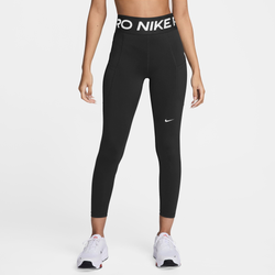 Women's - Nike Pro Dri-FIT High Rise SCLPT 7/8 Tights - Black/White