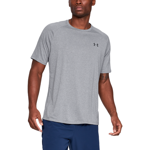 

Under Armour Mens Under Armour Tech 2.0 Short Sleeve T-Shirt - Mens Steel Light Heather/Black Size M