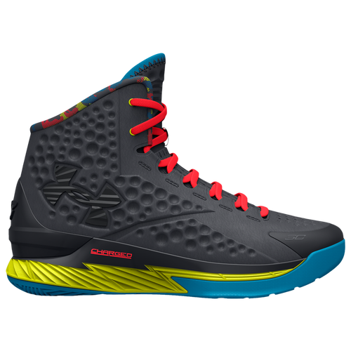 

Under Armour Boys Under Armour Curry 1 SP - Boys' Grade School Basketball Shoes Gray/Yellow Size 7.0