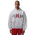 Jordan Brooklyn Graphic Oversize Pullover BB Hoodie  - Men's Gray/Red