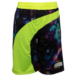 Boys' Grade School - PUMA Basketball Clyde Poly Mesh AOP Shorts  - Black