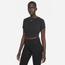 Nike One Luxe Dri-FIT Short Sleeve T-Shirt - Women's Black/Reflective Silver