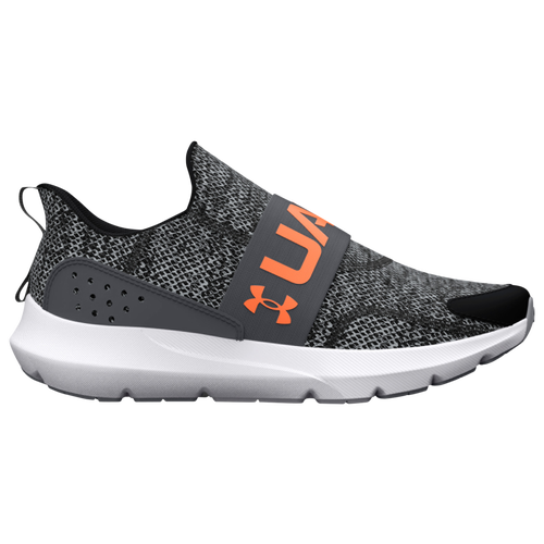 

Under Armour Boys Under Armour Surge 3 Slip - Boys' Grade School Running Shoes Orange Blast/Pitch Gray/Black Size 3.5