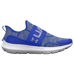 Boys' Grade School - Under Armour Surge 3 Slip - Blue/White