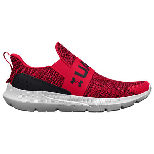 

Under Armour Boys Under Armour Surge 3 Slip - Boys' Preschool Running Shoes Red/Black/White Size 2.0