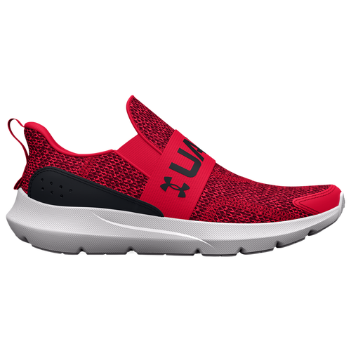 

Under Armour Boys Under Armour Surge 3 Slip - Boys' Preschool Running Shoes Red/Black/White Size 11.0