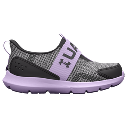 Girls' Toddler - Under Armour Surge 3 Slip - Grey/Purple