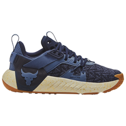 Boys' Grade School - Under Armour Project Rock 6 - Hushed Blue/Hushed Blue/White Clay