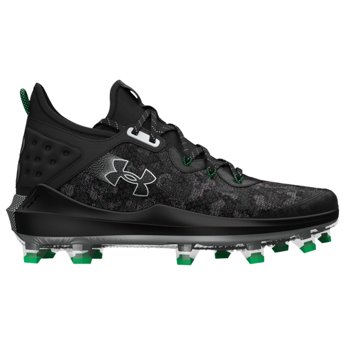 

Under Armour Mens Under Armour Harper 8 Elite TPU - Mens Baseball Shoes Black/Black/Metallic Silver Size 9.0