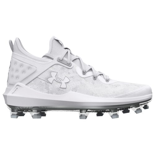 Under Armour Mens  Harper 8 Elite Tpu In White/white/baseball Gray