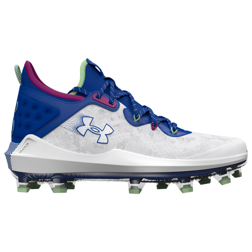 

Under Armour Mens Under Armour Harper 8 Elite TPU - Mens Baseball Shoes White/Blue/Royal Size 7.5