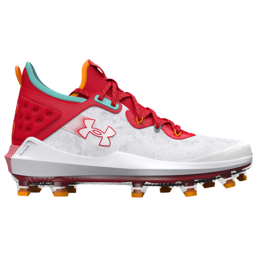 

Under Armour Mens Under Armour Harper 8 Elite TPU - Mens Baseball Shoes White/Red/Red Size 8.5