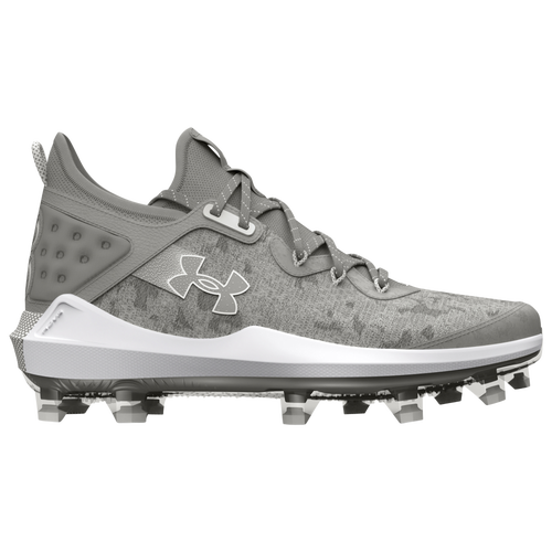 

Under Armour Mens Under Armour Harper 8 Elite TPU - Mens Baseball Shoes Halo Gray/Gray/White Size 8.0