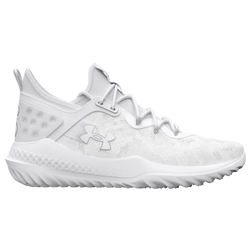 Men's - Under Armour Harper 8 Turf - White/White/Metallic Silver
