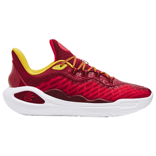 

Under Armour Mens Under Armour Curry 11 Bruce Lee Fire - Mens Basketball Shoes Yellow/White/Red Size 08.5
