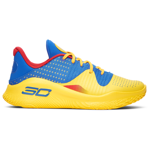 

Under Armour Mens Under Armour Curry 4 Low Flotro - Mens Shoes Blue/Yellow/Black Size 13.0