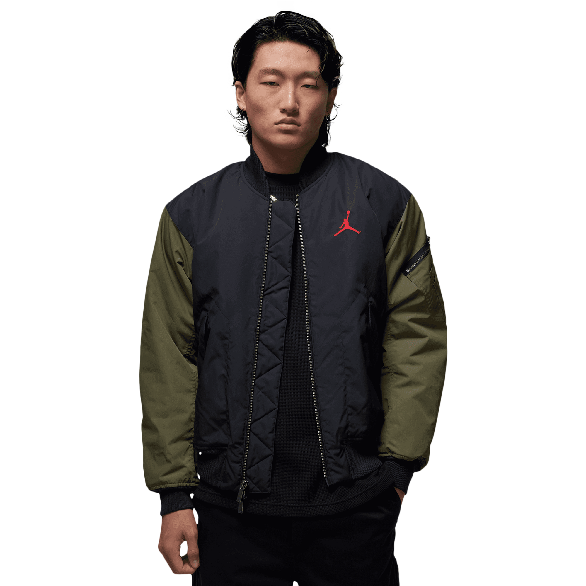 NIKE JORDAN キルティング ジャケット スタジャン Lサイズ