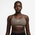 Nike Dri-FIT Swoosh Medium Support Bra  - Women's Mink Brown/White