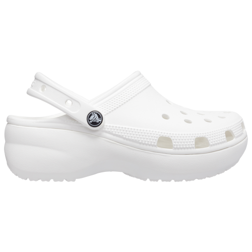 Shop Crocs Womens  Classic Platform In White/white