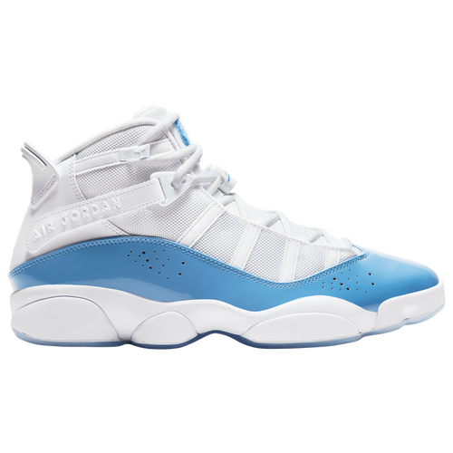 6 rings jordans blue and white online