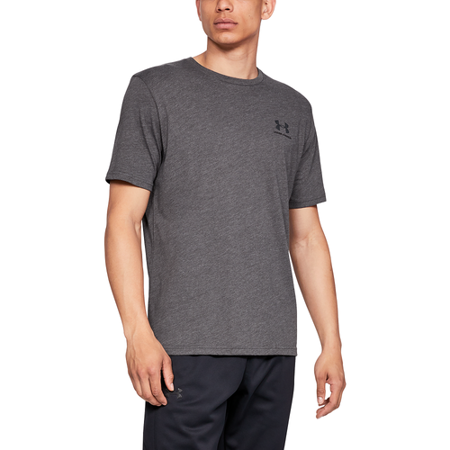 

Under Armour Mens Under Armour Sportstyle Left Chest T-Shirt - Mens Charcoal Heather/Black Size S