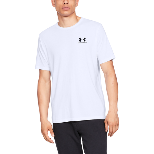 

Under Armour Mens Under Armour Sportstyle Left Chest T-Shirt - Mens White/Black Size S