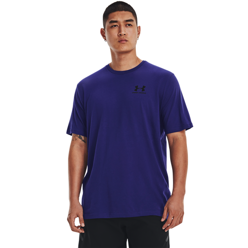 Under Armour Mens  Sportstyle Left Chest T-shirt In Sonar Blue/black