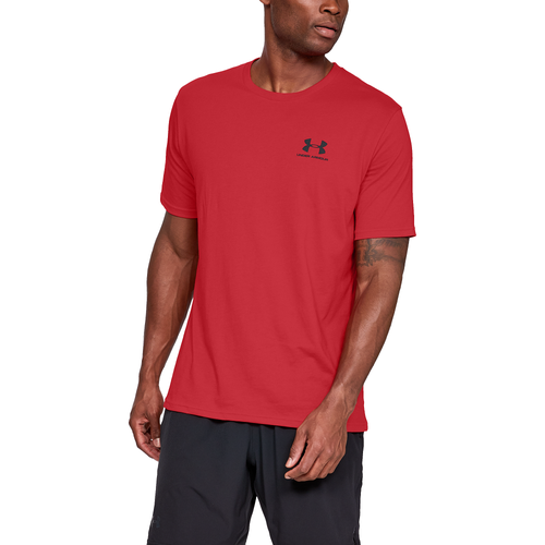 

Under Armour Mens Under Armour Sportstyle Left Chest T-Shirt - Mens Red/Black Size L