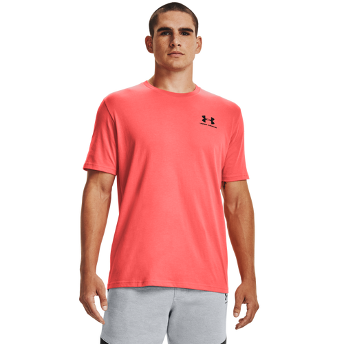 

Under Armour Mens Under Armour Sportstyle Left Chest T-Shirt - Mens Venom Red/Black Size M