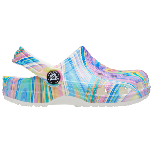 

Crocs Girls Crocs Classic Clogs - Girls' Grade School Shoes White/Multi Size 4.0