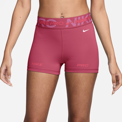 Pour femmes - Nike Short Pro Dri-Fit de 7,6 cm (3 po) - Rose/Blanc