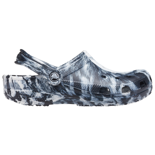Crocs Classic Tie Dye Clogs From Finish Line In White/black