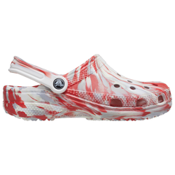 Men's - Crocs Classic Marbled Clogs - White/Red