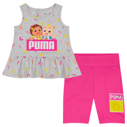 Girls' Toddler - PUMA Cocomelon Dress and Short Set - Pink/White