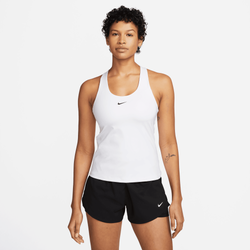 Women's - Nike Dri-FIT Swoosh Bra Tank  - White/Stone Mauve/Black